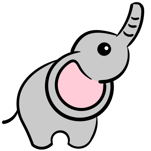 Elephant Generic Hand Drawn Color icon