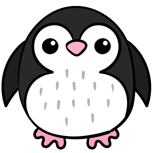 pinguino Generic Hand Drawn Color icona