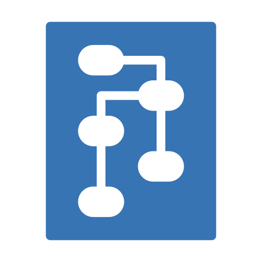 Flowchart Generic Blue icon