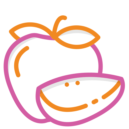 Яблочный фрукт Generic Outline Color иконка