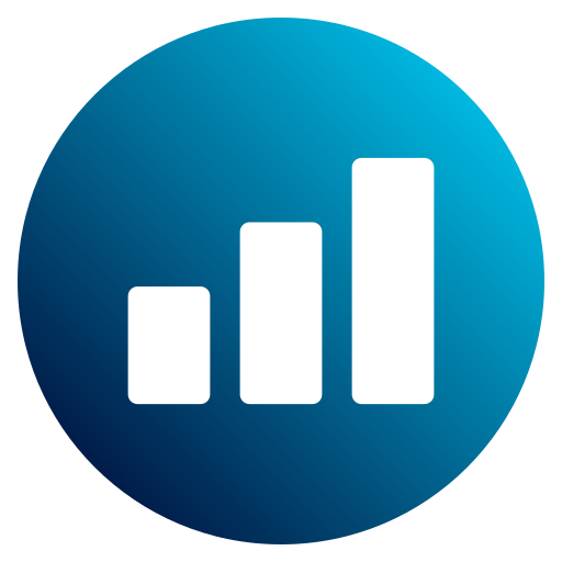 gráfico de crescimento Generic Flat Gradient Ícone