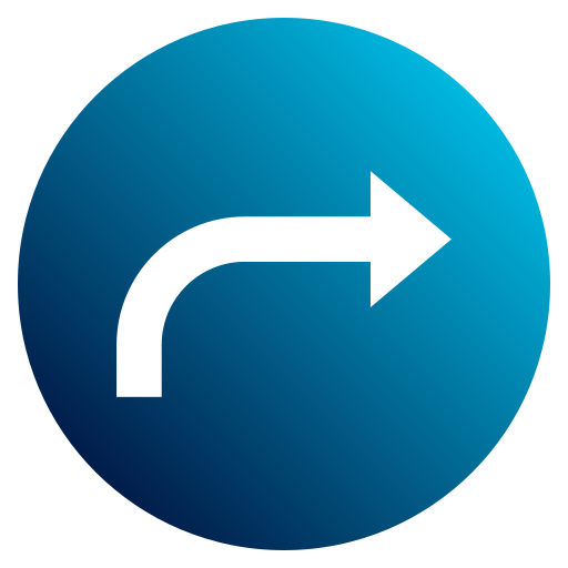 Turn right Generic Flat Gradient icon