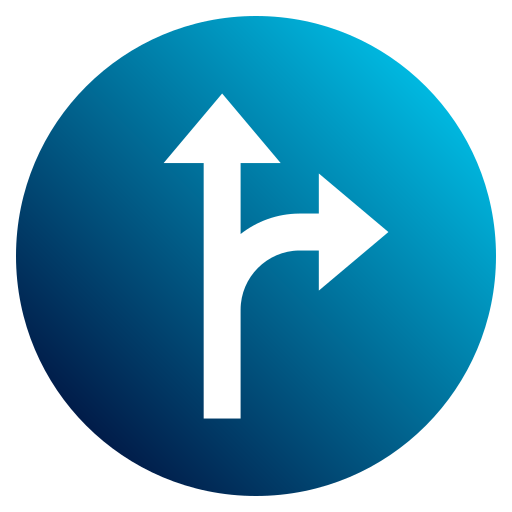 Right turn Generic Flat Gradient icon