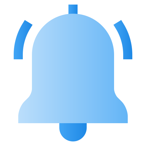 dzwoniący dzwonek Generic Flat Gradient ikona