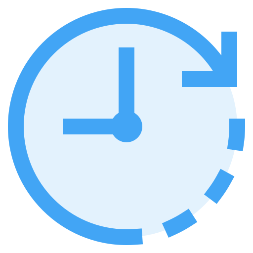 agujas del reloj Generic Blue icono