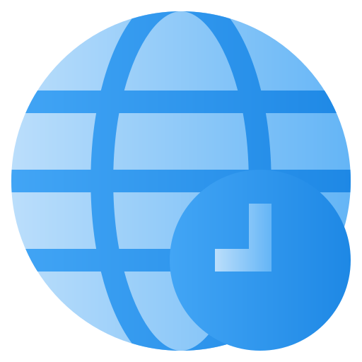 World time Generic Flat Gradient icon