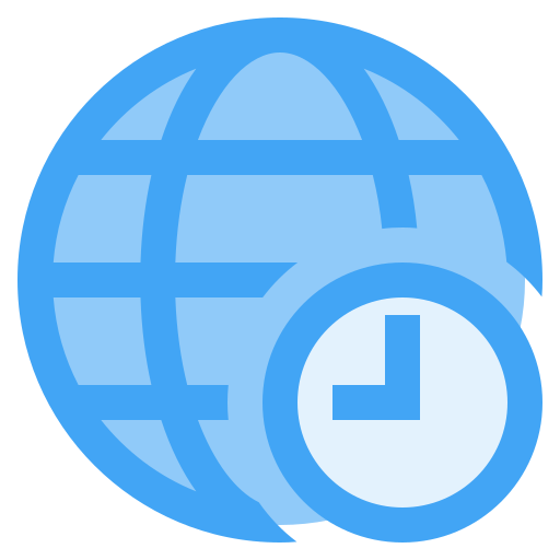 horaire international Generic Blue Icône