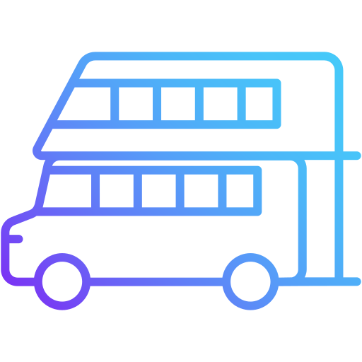 Double decker bus Generic Gradient icon