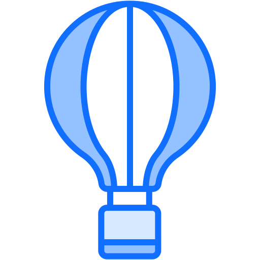 globo aerostático Generic Blue icono