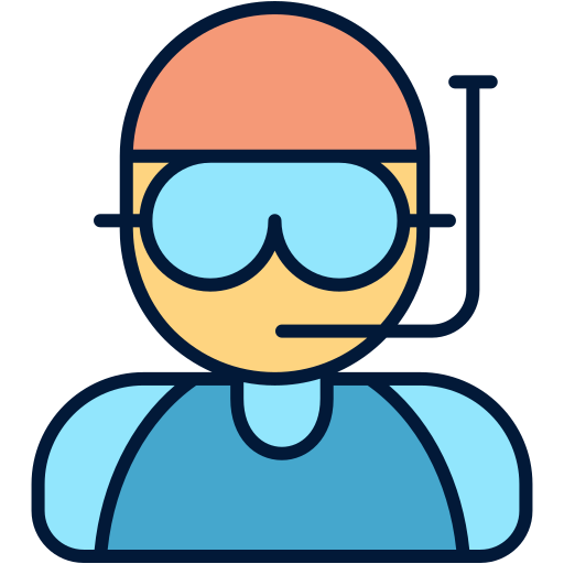 Scuba diver Generic Outline Color icon