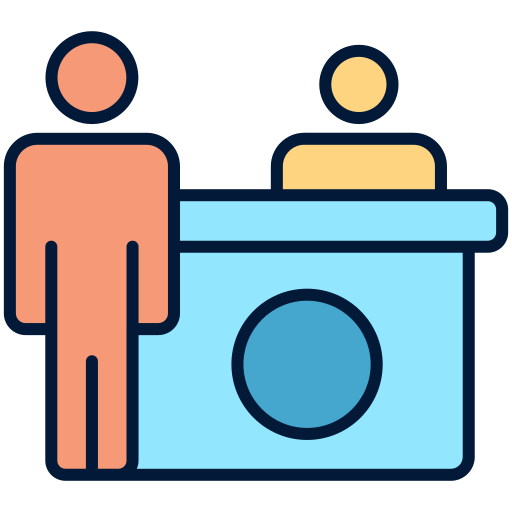 check-in schalter Generic Outline Color icon
