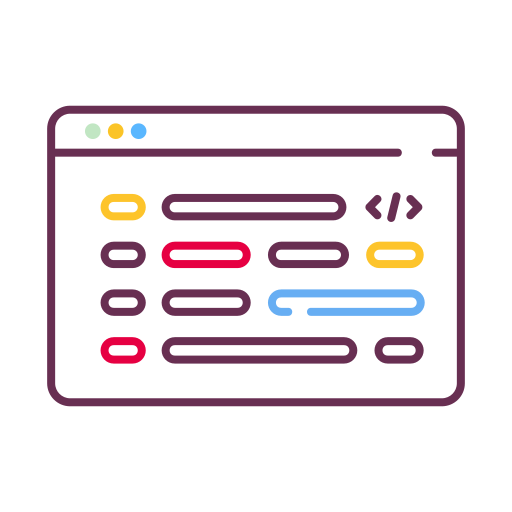 ウェブプログラミング Generic Outline Color icon
