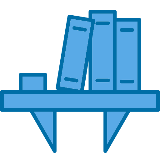 Book shelf Generic Blue icon