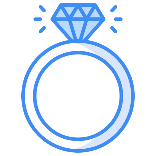 diamanten ring Generic Blue icoon