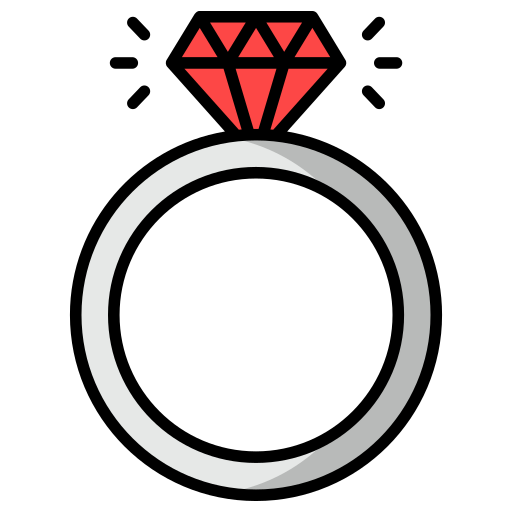 diamant-ring Generic Outline Color icon