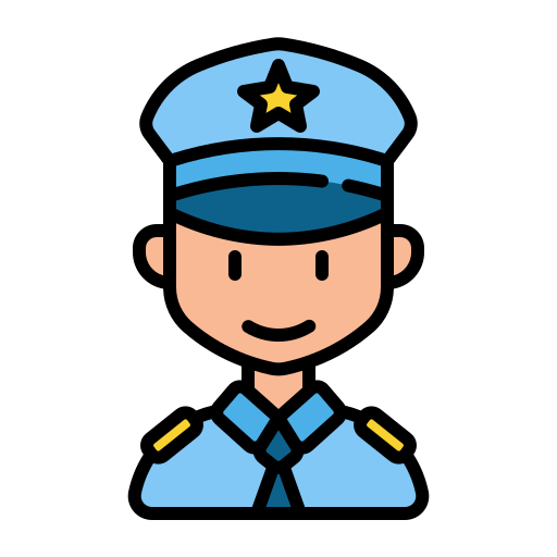 poliziotto Generic Outline Color icona