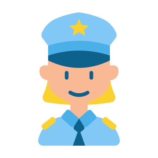 женщина-полицейский Generic Flat иконка
