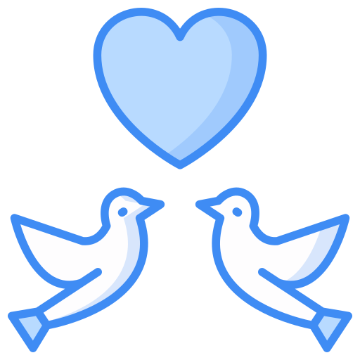 pájaro del amor Generic Blue icono