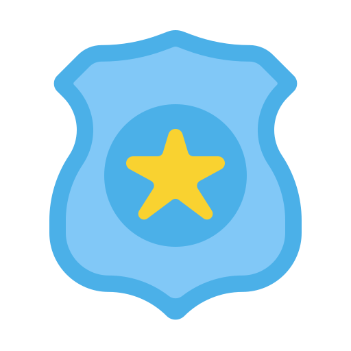 politie badge Generic Flat icoon