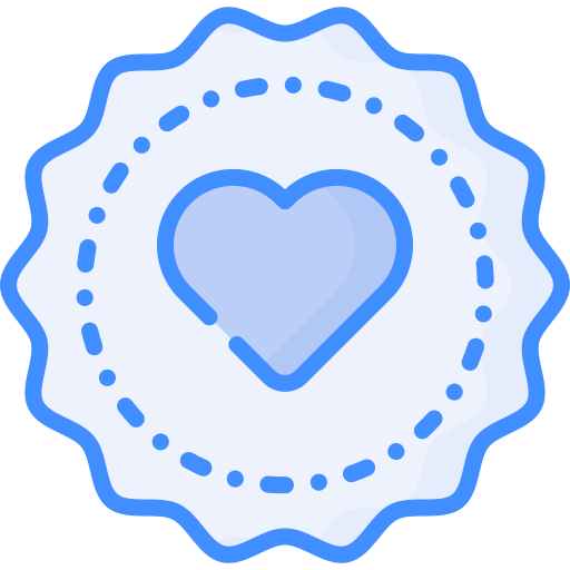 distintivo d'amore Generic Blue icona