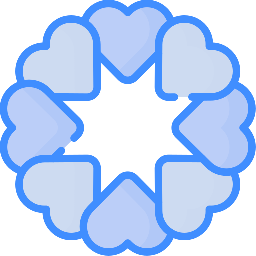 insignia de amor Generic Blue icono
