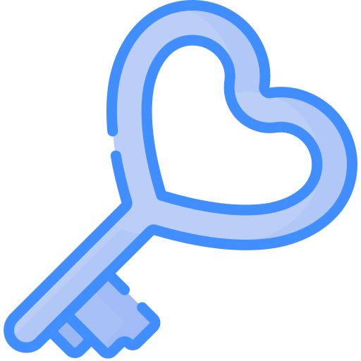 Ключ любви Generic Blue иконка