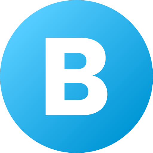 文字b Generic Flat Gradient icon