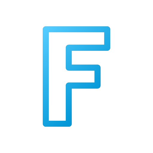 litera f Generic Gradient ikona