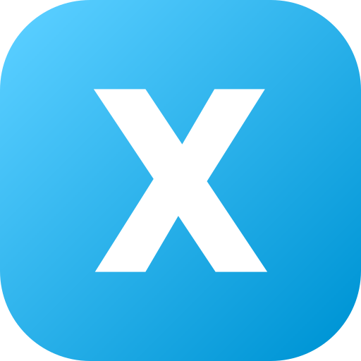 Letter x Generic Flat Gradient icon