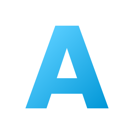 Letter a Generic Flat Gradient icon