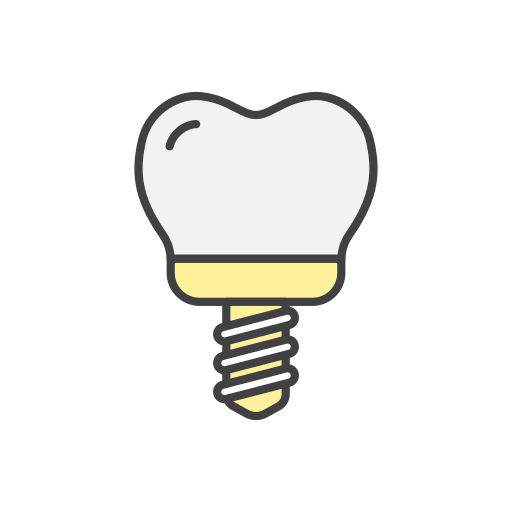 implante dental Generic Outline Color icono