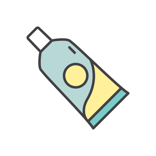 歯磨き粉 Generic Outline Color icon