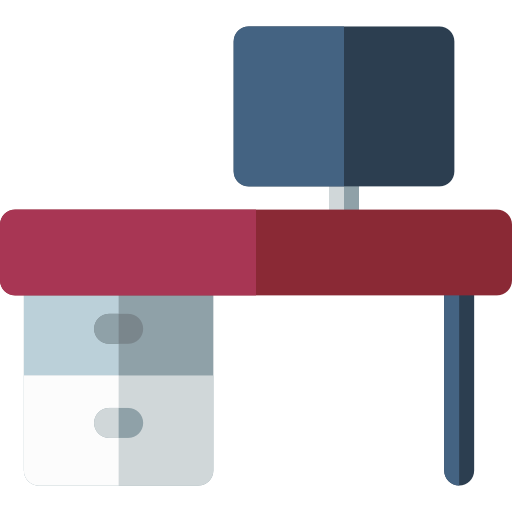 Desk Basic Rounded Flat icon