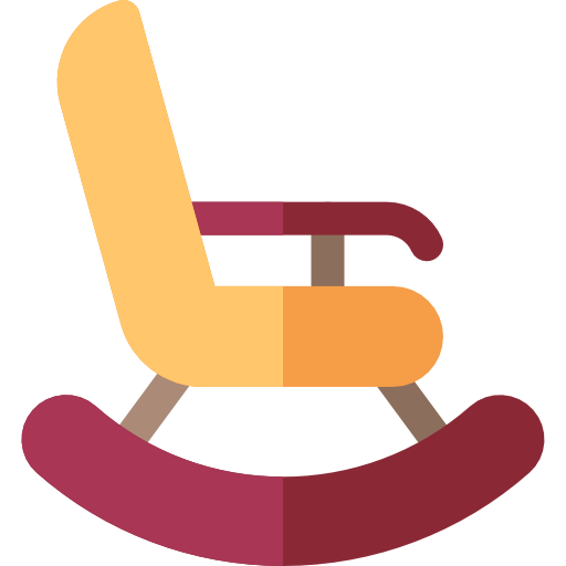 fauteuil à bascule Basic Rounded Flat Icône