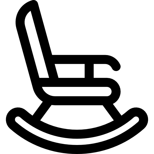 mecedora Basic Rounded Lineal icono