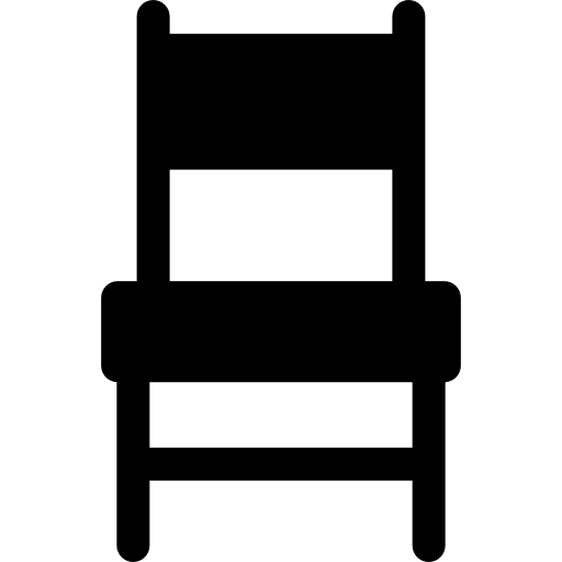 silla Basic Rounded Filled icono