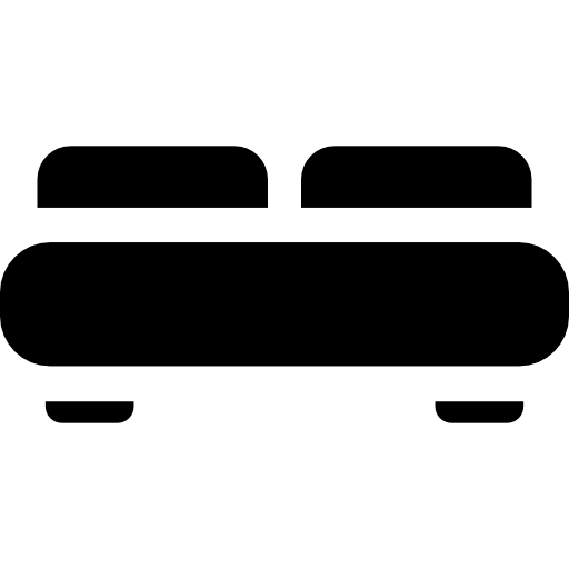 sofá Basic Rounded Filled icono