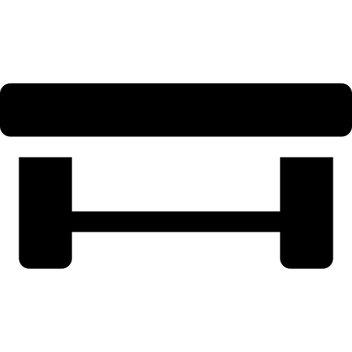mesa Basic Rounded Filled icono
