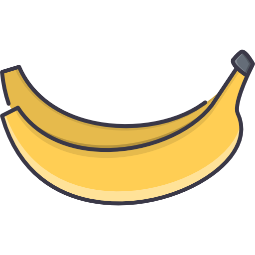 banaan Coloring Color icoon