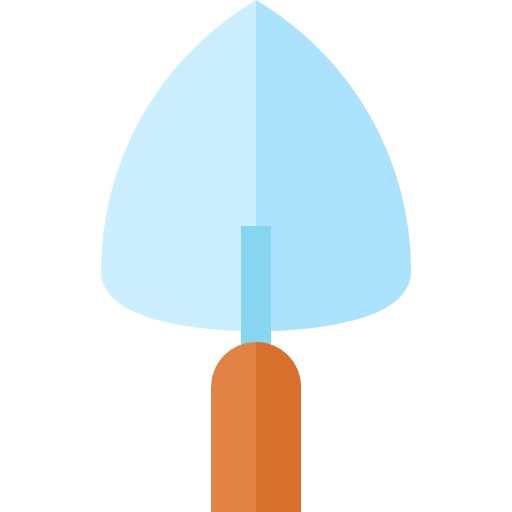Shovel Basic Straight Flat icon