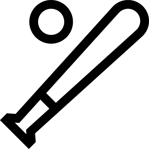 béisbol Basic Straight Lineal icono