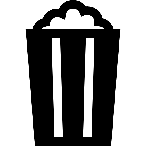 팝콘 Basic Straight Filled icon