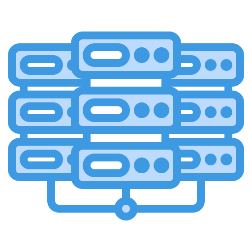 Data center Generic Blue icon