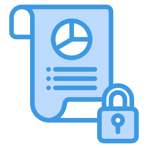 datenschutz Generic Blue icon