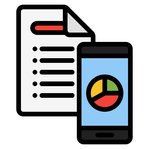 informe de datos Generic Outline Color icono