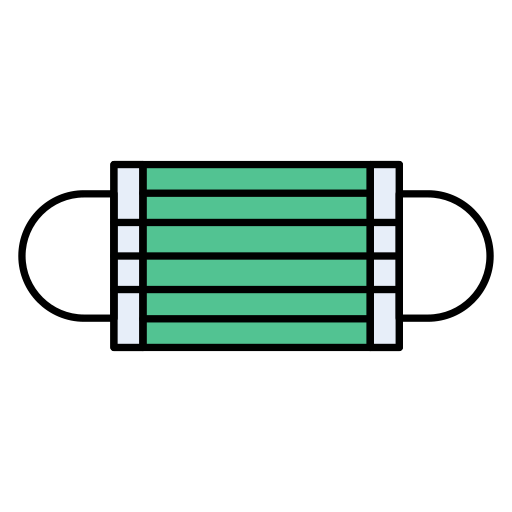 schutzmaske Vector Stall Lineal Color icon