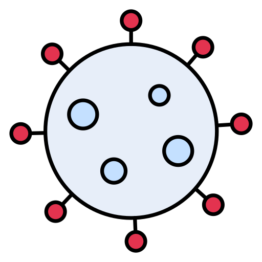 coronavirus Vector Stall Lineal Color icono