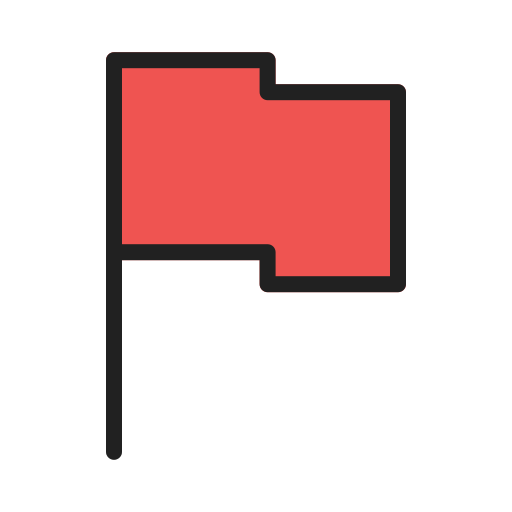 vlag Generic Outline Color icoon