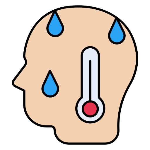 temperatura Vector Stall Lineal Color ikona