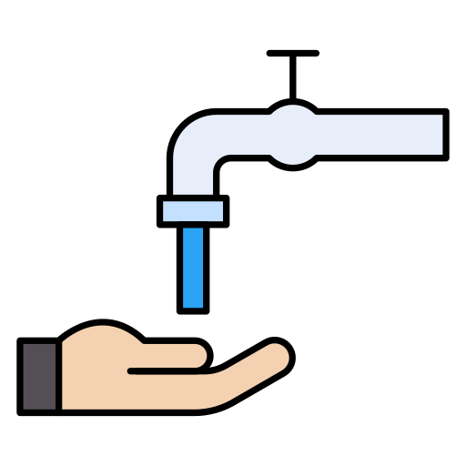 手洗い Vector Stall Lineal Color icon